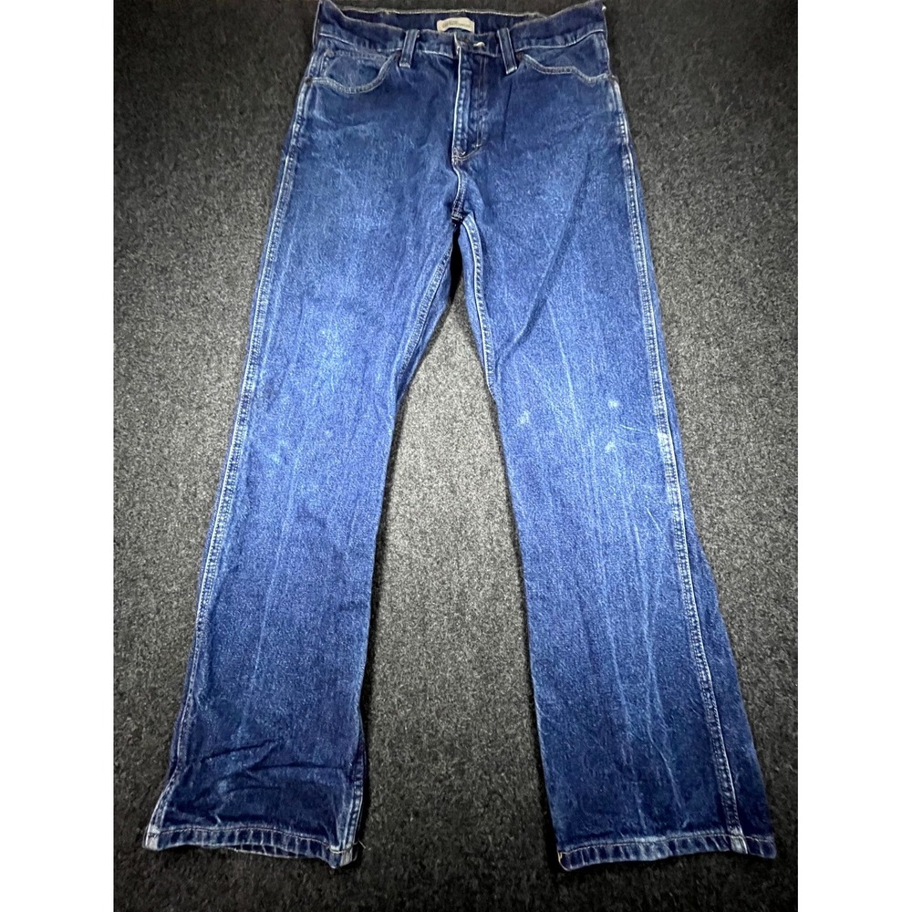 Blue Ranchwear Jeans Mens 32x30 Blue Denim Cotton Medium Wash Straight Pockets